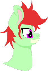 Size: 3215x4760 | Tagged: safe, artist:alltimemine, derpibooru import, oc, oc only, oc:rowanberry, pony, bust, female, horn, inkscape, lineless, mare, portrait, profile, simple background, tape, transparent background, vector