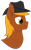 Size: 3003x4891 | Tagged: safe, artist:alltimemine, derpibooru import, oc, oc only, oc:calamity, pegasus, pony, fallout equestria, bust, dashite, fanfic, fanfic art, inkscape, lineless, male, portrait, profile, simple background, smiling, solo, transparent background, vector