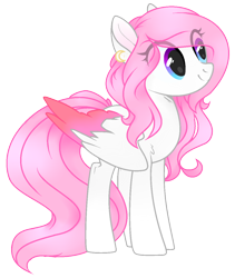 Size: 1048x1244 | Tagged: safe, artist:angelamusic13, artist:teepew, derpibooru import, oc, oc only, oc:angela music, pegasus, pony, base used, female, mare, simple background, solo, transparent background, two toned wings