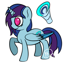 Size: 4576x4576 | Tagged: safe, artist:asymmetricalknot, derpibooru import, oc, oc:cerulean soul, alicorn, pony, absurd resolution, female, magical lesbian spawn, mare, offspring, parent:rainbow dash, parent:twilight sparkle, parents:twidash, simple background, transparent background