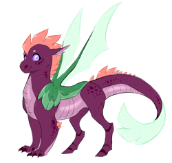 Size: 800x757 | Tagged: safe, artist:vindhov, derpibooru import, oc, oc only, hybrid, dragonling, interspecies offspring, magical gay spawn, offspring, parent:spike, parent:thorax, parents:thoraxspike, simple background, solo, transparent background