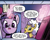 Size: 497x401 | Tagged: safe, artist:pencils, derpibooru import, idw, goldie delicious, twilight sparkle, twilight sparkle (alicorn), alicorn, pony, spoiler:comic, spoiler:comic70, book, cropped, female, glowing horn, magic, mare, official comic, speech bubble, telekinesis, twilight (series)