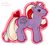 Size: 700x634 | Tagged: safe, artist:heyeyelet, derpibooru import, powder, pony, unicorn, g1, bow, solo, tail bow