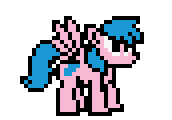 Size: 172x120 | Tagged: safe, artist:mega-poneo, derpibooru import, firefly, g1, g1 to g4, generation leap, megaman, megapony, pixel art, simple background, solo, sprite, transparent background, video game