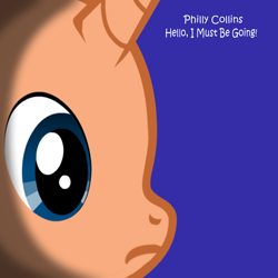 Size: 1400x1400 | Tagged: safe, artist:grapefruitface1, derpibooru import, oc, oc:philly collins, pony, pony creator, 80s, album cover, hello i must be going!, lighting, phil collins, ponified, ponified album cover, shadowing