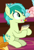 Size: 362x538 | Tagged: safe, derpibooru import, screencap, cozy glow, sandbar, smolder, earth pony, pegasus, pony, what lies beneath, cropped, cutie mark, female, filly, male, mouth hold, offscreen character, teenager