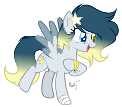 Size: 1280x1126 | Tagged: safe, artist:mintoria, derpibooru import, oc, oc:star dust, pegasus, pony, female, heterochromia, mare, simple background, solo, transparent background, two toned wings