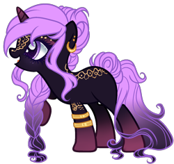 Size: 1230x1160 | Tagged: safe, artist:gihhbloonde, derpibooru import, oc, oc only, pony, unicorn, base used, braid, female, mare, simple background, solo, transparent background