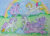 Size: 1024x728 | Tagged: safe, artist:whippetluvpony, derpibooru import, baby blossom, baby cotton candy, baby firefly, baby glory, baby moondancer, baby surprise, g1, baby bottle, baby ponies, balloon, flying, obtrusive watermark, rainbow, rattle, toy, watermark