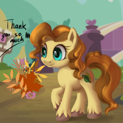 Size: 4093x4093 | Tagged: safe, artist:ailatf, derpibooru import, oc, oc only, oc:pear leaf, pony, absurd resolution, bridge, solo