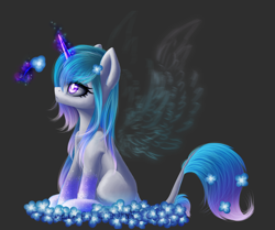 Size: 1798x1500 | Tagged: safe, artist:bastet-catmew, derpibooru import, oc, oc:miza, pony, unicorn, female, magic, mare, sitting, solo