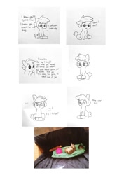 Size: 794x1123 | Tagged: safe, artist:tjpones, derpibooru import, oc, oc only, oc:tjpones, earth pony, hamster, pony, ..., :o, animal, boop (hamster), box, comic, dead, death, dialogue, feels, floppy ears, glasses, goodbye, hoof hold, in memoriam, irl, lidded eyes, lineart, looking down, loss, male, monochrome, open mouth, pet, photo, rest in peace, sad, simple background, sitting, sketch, smiling, solo, stallion, traditional art, white background, younger