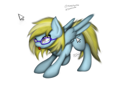 Size: 2732x2048 | Tagged: safe, artist:dawnshine, derpibooru import, oc, oc only, oc:cloud cuddler, pegasus, pony, behaving like a cat, cutie mark, face down ass up, female, glasses, mouse cursor, simple background, solo, tongue out, transparent background, wings