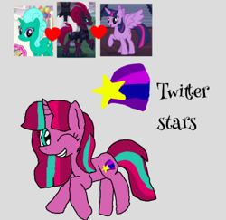 Size: 520x505 | Tagged: safe, artist:徐詩珮, derpibooru import, glitter drops, tempest shadow, twilight sparkle, twilight sparkle (alicorn), alicorn, pony, female, glittershadow, glittershadowlight, lesbian, magical lesbian spawn, magical threesome spawn, offspring, parent:glitter drops, parent:tempest shadow, parent:twilight sparkle, parents:glittershadow, parents:glittershadowlight, parents:tempestlight, shipping, tempestlight