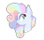 Size: 1162x1050 | Tagged: safe, artist:ashidaii, derpibooru import, oc, bat pony, bust, female, mare, portrait, rainbow hair, simple background, solo, tongue out, transparent background