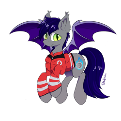 Size: 1024x1024 | Tagged: safe, artist:muffinkarton, derpibooru import, oc, oc only, oc:crash moonfire, bat pony, pony, flying, red cross, simple background, solo, transparent background