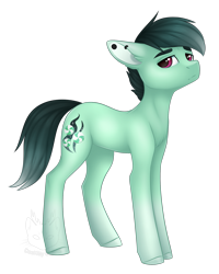 Size: 1441x1800 | Tagged: safe, artist:doekitty, derpibooru import, oc, oc only, oc:minty dusk, simple background, solo, transparent background