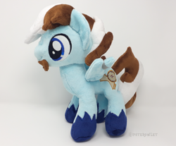 Size: 1500x1242 | Tagged: safe, artist:hipsterowlet, derpibooru import, oc, oc:comet flash, pegasus, pony, irl, male, photo, plushie, solo, stallion