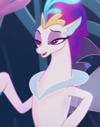 Size: 327x416 | Tagged: safe, derpibooru import, screencap, queen novo, seapony (g4), my little pony: the movie, cropped, female, lidded eyes, proud, raised eyebrow, solo, underwater