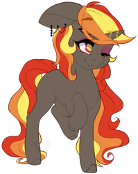 Size: 511x643 | Tagged: safe, artist:dusty-onyx, derpibooru import, oc, oc:scarlet, pony, unicorn, female, mare, simple background, solo, transparent background