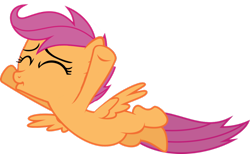 Size: 1024x632 | Tagged: safe, derpibooru import, scootaloo, jumping, simple background, solo, transparent background, vector, woohoo