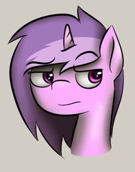 Size: 520x661 | Tagged: safe, artist:vbronny, derpibooru import, oc, oc only, pony, unicorn, bust, female, horn, mare, portrait, simple background, solo