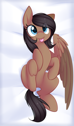Size: 2508x4272 | Tagged: safe, artist:scarlet-spectrum, derpibooru import, oc, oc only, oc:quillwright, pegasus, pony, :p, female, mare, missing wing, silly, solo, tongue out