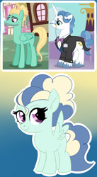 Size: 643x1170 | Tagged: safe, artist:missmele-madness, derpibooru import, fancypants, zephyr breeze, oc, pegasus, pony, female, filly, gay, magical gay spawn, male, offspring, parent:fancypants, parent:zephyr breeze, parents:zephyrpants, shipping, zephyrpants