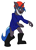 Size: 774x1065 | Tagged: safe, artist:omegapex, derpibooru import, oc, oc only, oc:lock down, anthro, unicorn, boots, clothes, hat, meme, noggin clontith, ponified meme, shoes, simple background, solo, transparent background, you've been gnomed