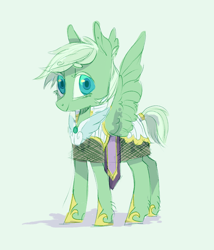 Size: 1064x1244 | Tagged: safe, artist:amphoera, derpibooru import, oc, oc:vici via, pegasus, pony, armor, female