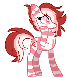 Size: 550x625 | Tagged: safe, artist:nocturnal-moonlight, artist:thatonecrazyartist18, derpibooru import, oc, oc:peppermint sweet (ice1517), earth pony, pony, base used, blushing, coat markings, cute, female, hair over one eye, mare, raised hoof, simple background, solo, white background