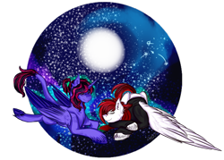 Size: 2343x1678 | Tagged: safe, artist:shamy-crist, derpibooru import, oc, oc only, oc:shamy, alicorn, pegasus, pony, female, glasses, male, mare, sleeping, stallion