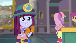 Size: 1920x1080 | Tagged: safe, derpibooru import, screencap, kimberlite, scootaloo, sweetie belle, better together, equestria girls, school of rock, boots, clothes, facing away, maud squad, shoes, skirt, solo