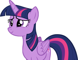 Size: 5054x3896 | Tagged: safe, artist:andoanimalia, derpibooru import, twilight sparkle, twilight sparkle (alicorn), alicorn, pony, the times they are a changeling, cute, female, happy, mare, simple background, smiling, solo, transparent background, twiabetes, vector