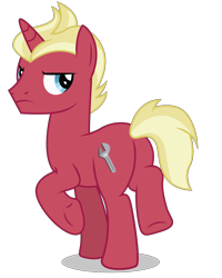 Size: 4000x5000 | Tagged: safe, artist:dragonchaser123, derpibooru import, tune-up, pony, unicorn, school raze, absurd resolution, background pony, cutie mark, friendship student, male, raised hoof, simple background, solo, stallion, transparent background, underhoof, vector