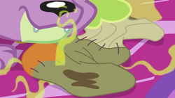 Size: 1280x720 | Tagged: safe, derpibooru import, screencap, spike, spike the regular dog, dog, better together, equestria girls, reboxing with spike!, dirty sock, paws, smelly, smelly sock, sniffing