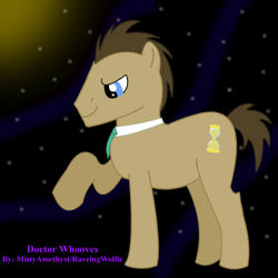 Size: 2048x2048 | Tagged: safe, artist:mistyamethyst, derpibooru import, doctor whooves, pony, digital art, doctor who, male, solo, stallion, watermark