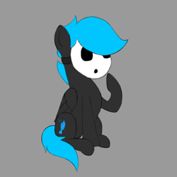 Size: 3000x3000 | Tagged: safe, derpibooru import, oc, oc:major siakou, pony, mask, shy guy, solo