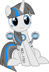 Size: 1024x1490 | Tagged: safe, artist:dwayneflyer, artist:track&song, derpibooru exclusive, derpibooru import, oc, oc only, oc:starship enterprise, alicorn, original species, pony, 2019 community collab, crossover, derpibooru community collaboration, recolor, simple background, solo, star trek, star trek (tos), transparent background, uss enterprise, warp nacelles