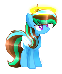 Size: 904x1069 | Tagged: safe, artist:sugaryicecreammlp, derpibooru import, oc, oc:angel, pegasus, pony, female, mare, simple background, solo, transparent background