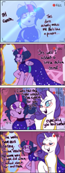 Size: 435x1156 | Tagged: safe, artist:nichroniclesvsart, derpibooru import, rarity, sci-twi, twilight sparkle, twilight sparkle (alicorn), alicorn, pony, unicorn, series:princess sciset, camera shot, dialogue, equestria girls ponified, grand galloping gala, implied flash sentry, implied flashlight, implied lesbian, implied scitwishimmer, implied shipping, implied straight, implied sunset shimmer, ponified, raised hoof, recording, scitwilicorn