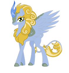 Size: 867x922 | Tagged: safe, artist:cosmicxlight, derpibooru import, oc, oc only, oc:frost shine, kirin, cloven hooves, colored hooves, female, kirin oc, scale, simple background, solo, spread wings, transparent background, vector, winged kirin, wings