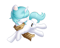 Size: 2500x2000 | Tagged: safe, artist:arxielle, derpibooru import, oc, oc:periwinkle, pony, unicorn, clothes, female, hair over eyes, mare, scarf, simple background, solo, transparent background