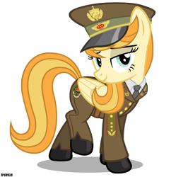 Size: 3000x3100 | Tagged: safe, artist:a4r91n, derpibooru import, oc, oc only, oc:sunny smile, pegasus, pony, bedroom eyes, clothes, cuba, female, hat, looking at you, mare, simple background, smiling, solo, transparent background