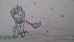 Size: 960x540 | Tagged: safe, artist:lightisanasshole, derpibooru import, oc, oc only, oc:graceful motion, kirin, cute, kirin oc, kirin-ified, species swap, traditional art