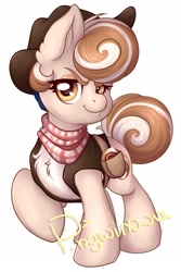 Size: 1656x2477 | Tagged: safe, artist:pingwinowa, derpibooru import, oc, oc:cinnamon spangled, earth pony, pony, cowboy, digital art