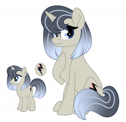 Size: 1807x1747 | Tagged: safe, artist:missmele-madness, derpibooru import, oc, oc:vavic white, pony, unicorn, female, magical lesbian spawn, mare, offspring, parent:octavia melody, parent:vinyl scratch, parents:scratchtavia, simple background, solo, white background