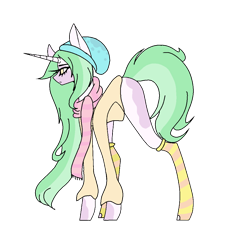 Size: 1150x1080 | Tagged: safe, artist:antiwalkercassie, derpibooru import, oc, pony, unicorn, beanie, clothes, female, hat, mare, scarf, simple background, solo, transparent background