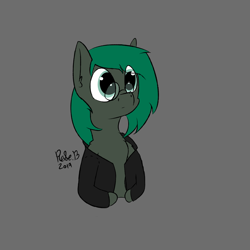 Size: 4500x4500 | Tagged: safe, artist:rosebush, derpibooru import, oc, oc only, oc:minus, pony, absurd resolution, clothes, glasses, jacket, solo, the great comet