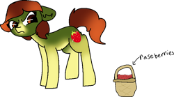 Size: 776x432 | Tagged: safe, artist:nootaz, derpibooru import, oc, oc:strawberry sunrise, pony, angry, female, mare, raspberry, simple background, tongue out, transparent background